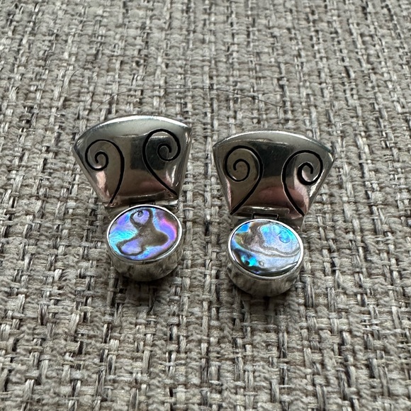 Sajen Jewelry - 925 Sajen Abalone earrings and pendant set